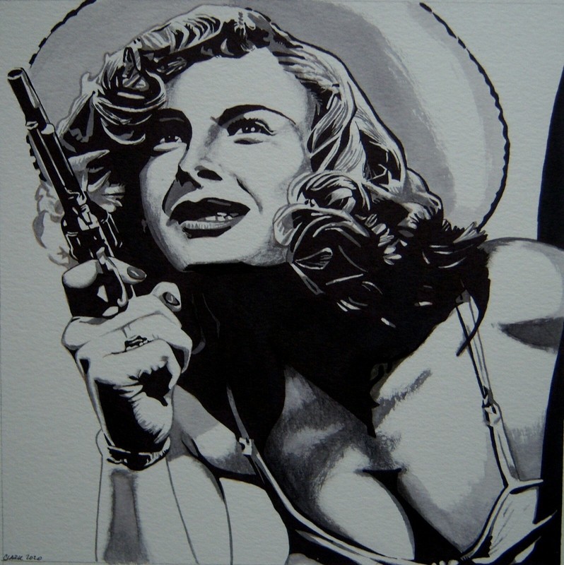 Original art - DON'T MESS WITH COWGIRLS - 2020 western pulp illustration
