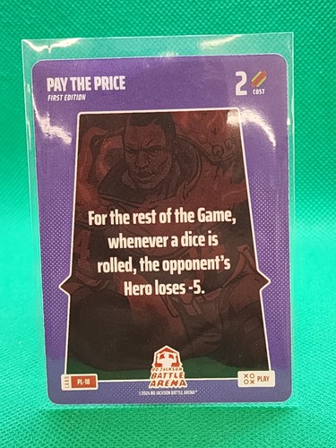 2024 Bo Jackson Battle Arena Pay The Price Play Card #PL-18 Rare