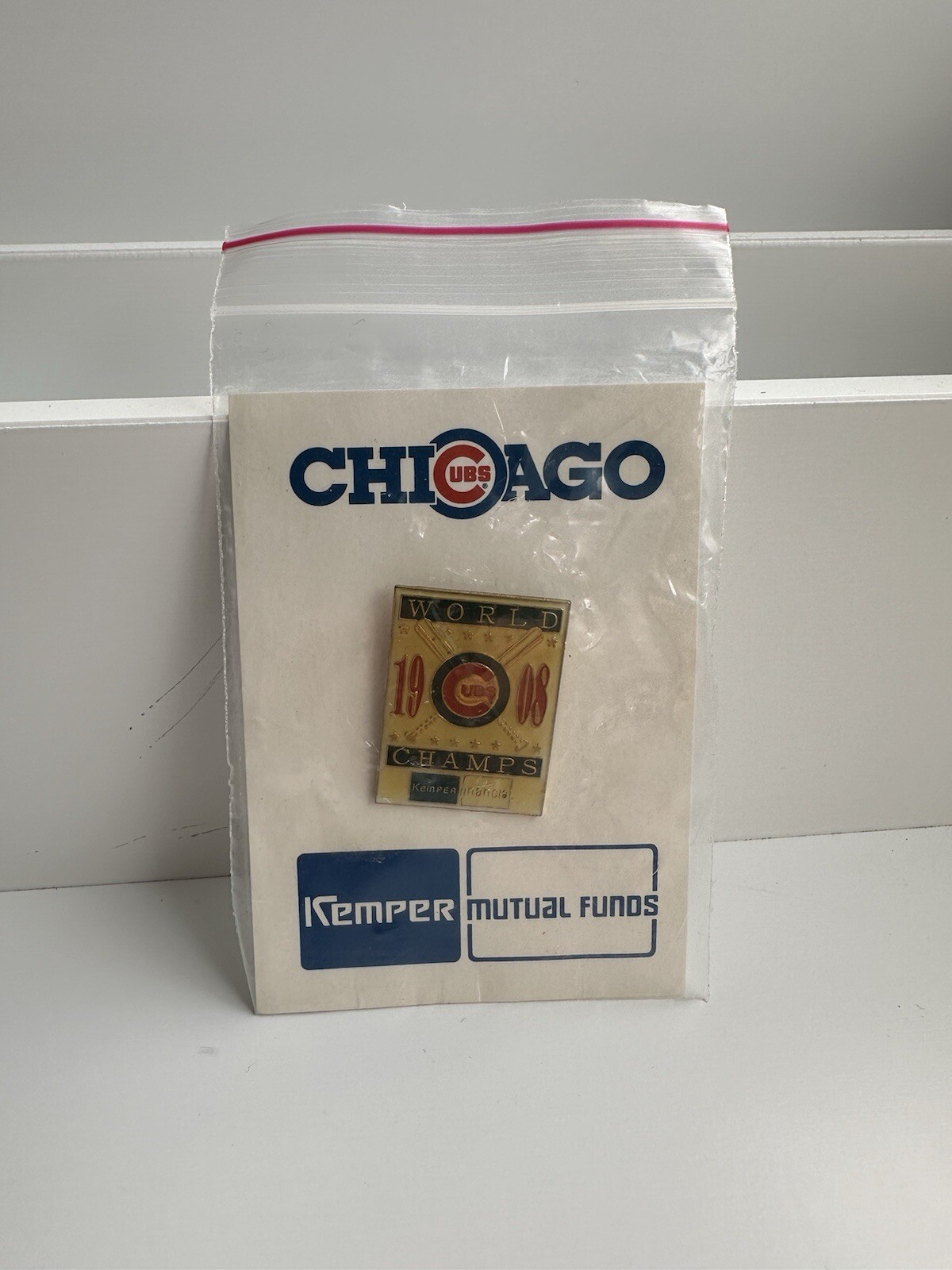 Chicago Cubs World Champs 1908 Kemper Financial Lapel Pin New SGA MLB