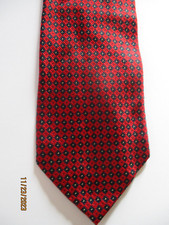 Jos A Bank Red Silk Neck Tie