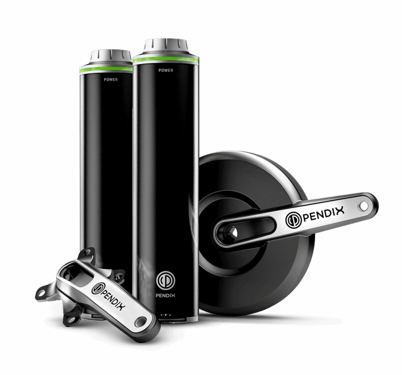 PENDIX "eDriveFlex1000", E-Bike Nachrüst-Set, Akku 2x500Wh, bis 320km Reichweite PENDIX