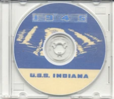 USS Indiana BB 58 CRUISE BOOK  WWII on CD  RARE USN