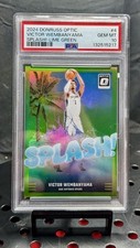 Victor Webanyama 2024 Panini Donruss  Optic Splash Lime Green Prizm /199 PSA??10