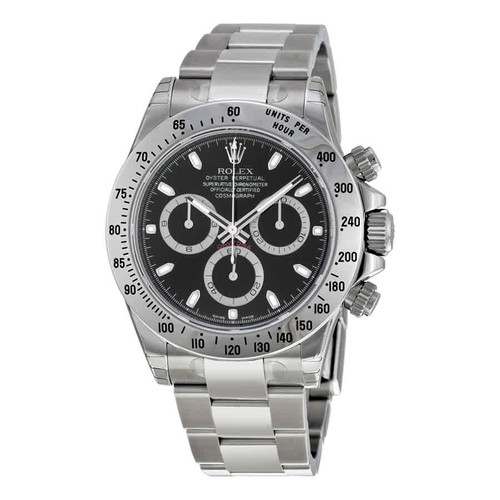 Rolex Cosmograph Daytona Automatic Black Dial Stainless Steel Oyster Bracelet