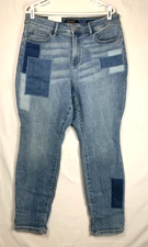 Judy Blue Patchwork Boyfriend Fit Jeans Women’s 16W High Rise Stretch Denim