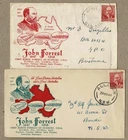 Australia 1949 WW Wide World Forrest FDC Cover x 2 Diff Colours