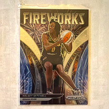 Panini 2022 Prizm WNBA Fireworks Insert Kelsey Mitchell Indiana Fever #14
