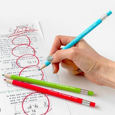 [Chosun Stationery] check liner 3 color marking pen set