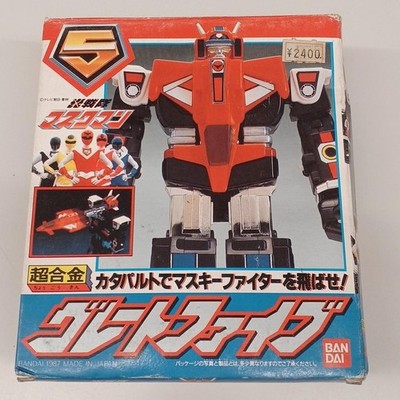 BANDAI Chogokin Great Five DX Robot Hikari Sentai Maskman Power Rangers Japan
