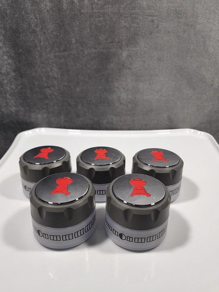 NEW Weber Summit Series Grill Lighted Control Knobs/Set of 5/BBQ/Authentic Parts - Image 3 of 4