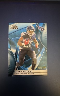 2025 Topps Chrome Black Tony Pollard Jersey Match Blue Refractor /150
