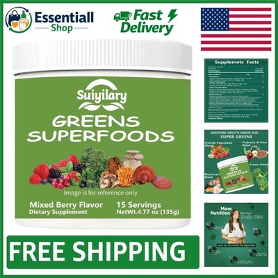 Delicious Mix Berry Superfood Powder for Bloating Relief & Gut Wellness, 4.77oz