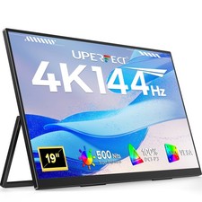 19" 144Hz QLED 4K Portable Gaming Monitor 3840x2160 Screen for Laptop PS Xbox