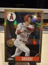 Shohei Ohtani RARE GOLD REFRACTOR INVESTMENT CARD TOPPS CHROME ANGELS MVP MINT