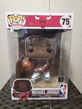 Funko Pop! NBA Bulls Michael Jordan Red #75 Jumbo 10-inch Figure sealed Box New