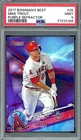 2017 Bowmans Best Mike Trout Purple Refractor #169/250 PSA 9