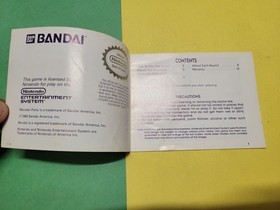 Monster Party Nintendo NES Instruction Manual Booklet ONLY