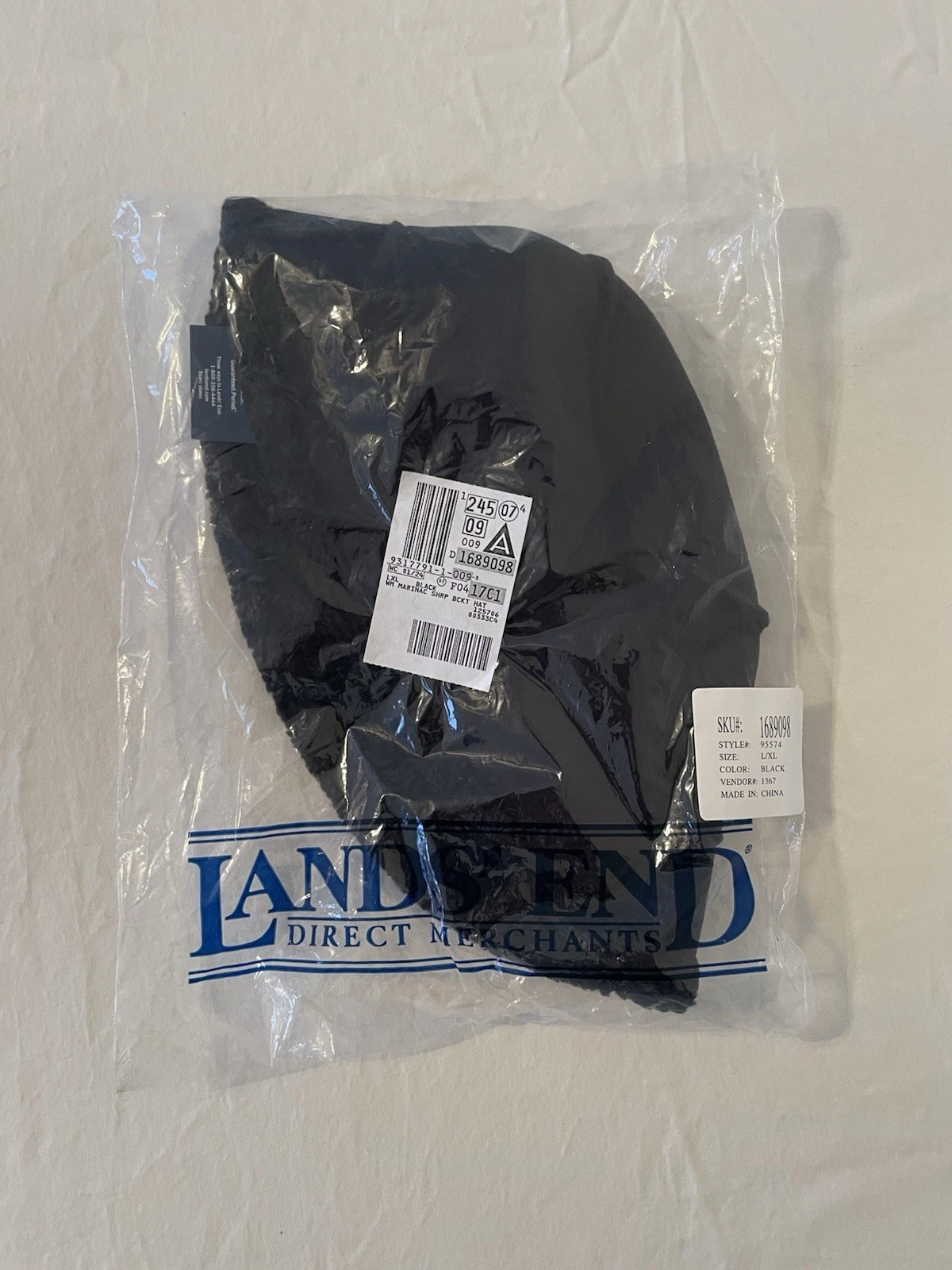 Lands’ End Black Fleece Bucket Hat (L/XL)
Opens in a new window or tab