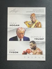 Hogan / Trump / Tyson 2024 Leaf Exclusive Legends Edition Trio RC 10 count lot 