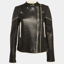 Givenchy Black Leather Biker Jacket M