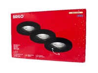 3X Briloner Gu10 Led Einbaustrahler Schwarz Deckenstrahler 4,7W 400Lm Ø85Mm IP65