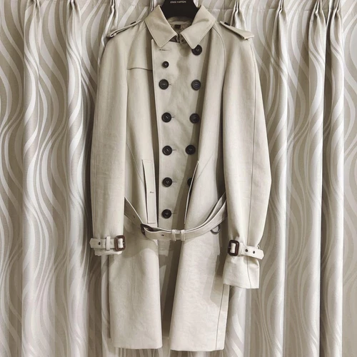 Burberry Trench Cappotto Doppiopetto Beige Uomo #EC AGA