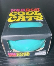 Schylling NeeDoh Cool Cats Blue Cat Squish Squeeze Toy