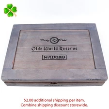 Rocky Patel Olde World Reserve Robusto Maduro Wood Cigar Box 9.5" x 6.75" x 2"