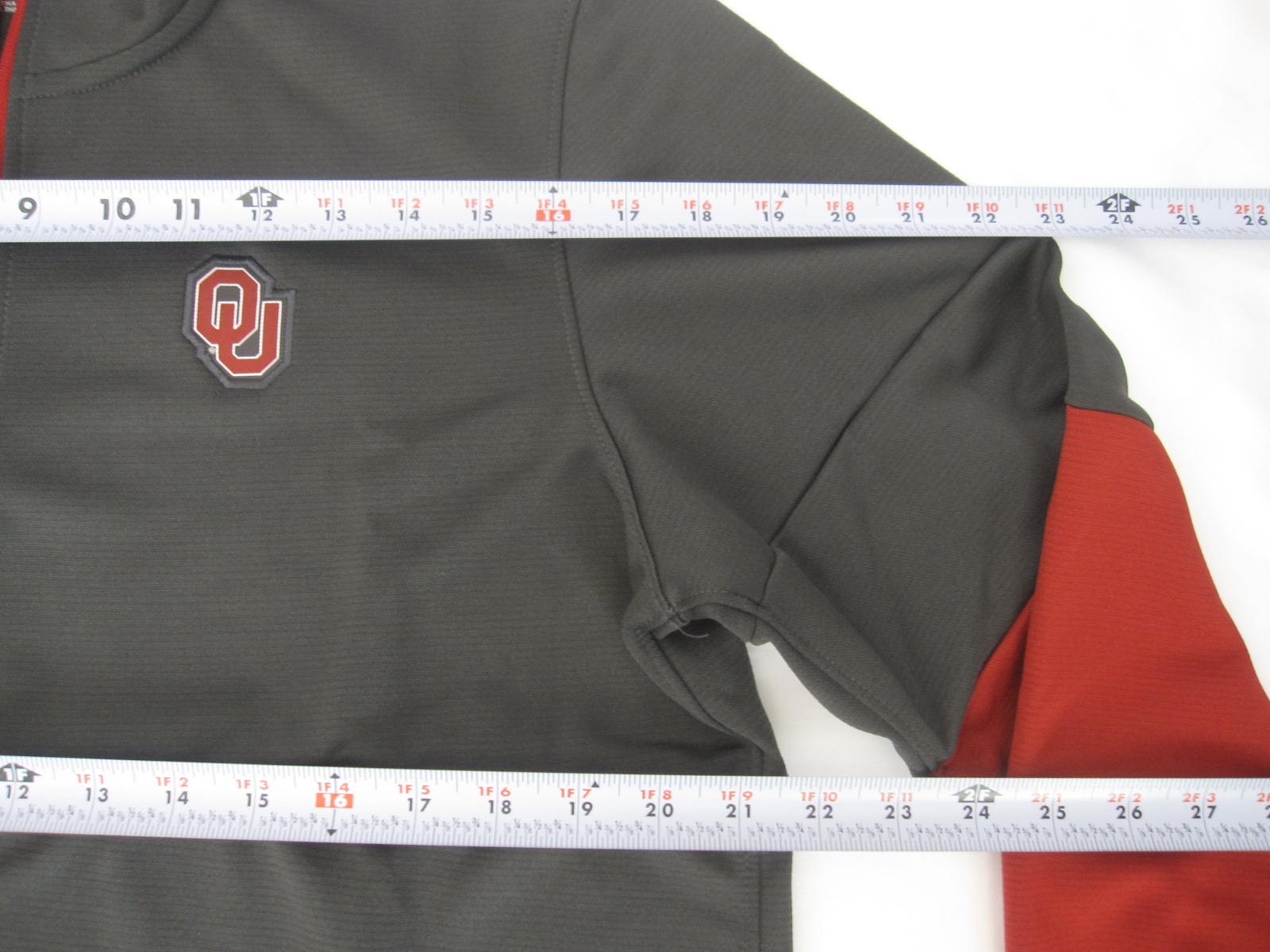 New Nike Oklahoma Sooners 1/4 Zip Pullover Field Colligate Sz M (CQ5704-060) M58 thumbnail 5
