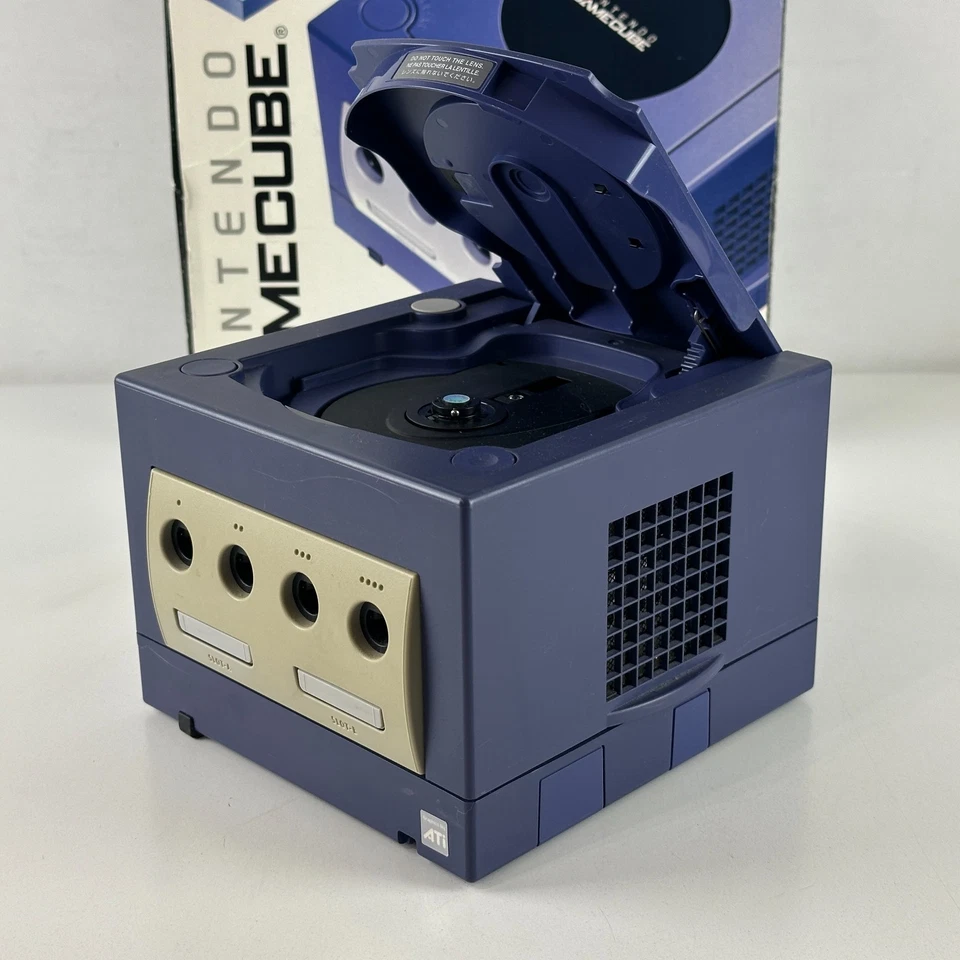 Nintendo Gamecube Indigo DOL-001 Console Console Original Import NTSC-J - Imagen 3 de 4