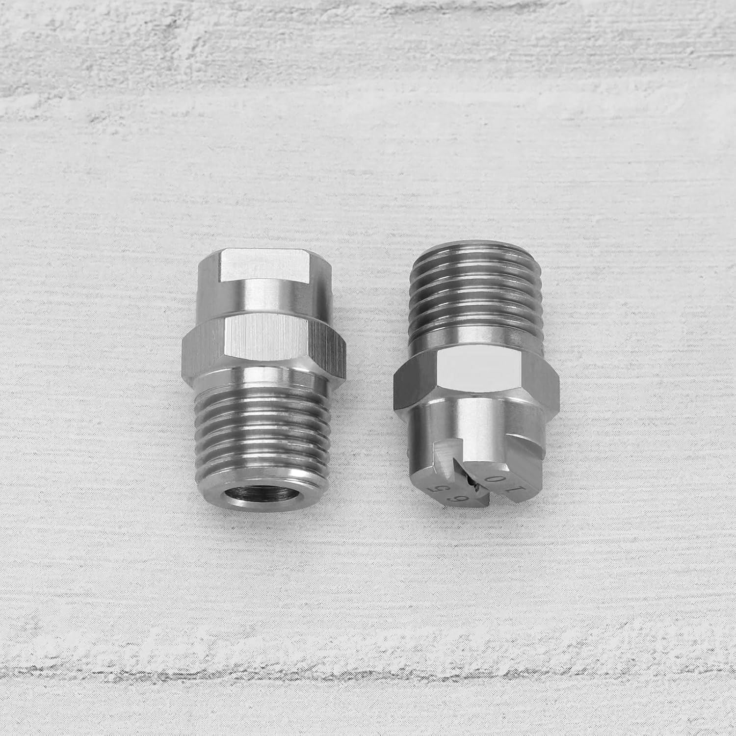 The Lord of the Tools 5PCS Flat Fan Spray Tip 1/4BSPT Male Thread Nozzle... 