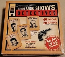 Old Time Radio Shows: Detectives - Collector Series (CD, 20-Disc Set) w/DVD