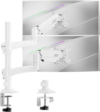 {Read Description}ELIVED Taller Dual Monitor Stand Long Arms for 13-32 inch Scre