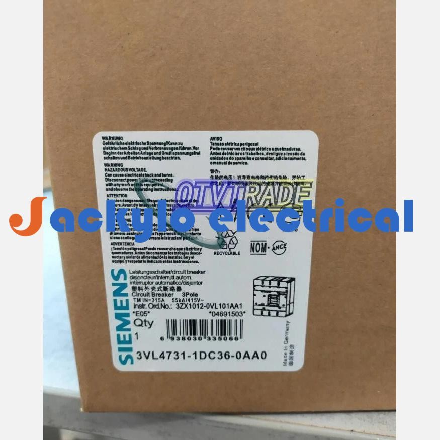 1PCS Siemens 3VL4731-1DC36-0AA0 (3VL4740-1AA36-0AA0+3VL9431-7DC30) Breaker New