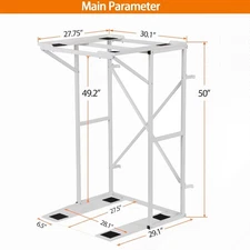Universal Washer Dryer Stacking Rack Stand Heavy-Duty Carbon Steel 2123W