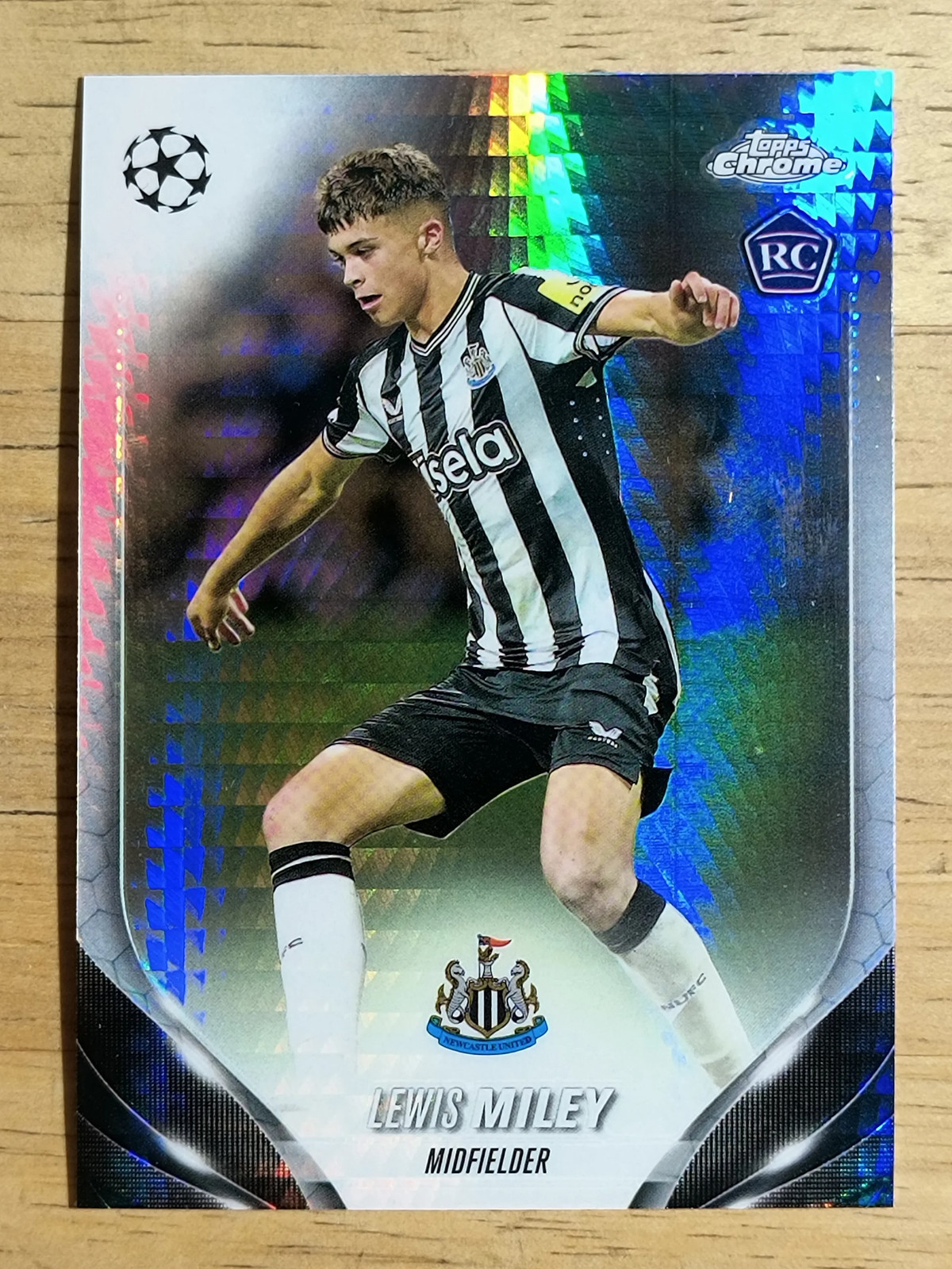 2023-24 Topps Chrome UEFA Club Competitions Prism Refractors #31 Lewis Miley