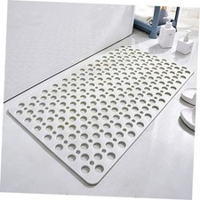 Casa and Beyond Shower Mat,Non Slip Bath Mat and 28" x 15" Rectangular White