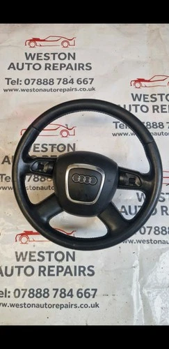 AUDI A4 B8 MULTIFUNCTION LEATHER STEERING WHEEL COMPLETE 8K0419091 2008 - 2011