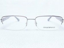 NEW Emporio Armani EA1029 3003 Mens Gunmetal Half Rim Eyeglasses Frames 56/18