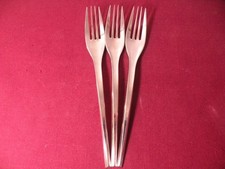 Set Of 3 Salad Forks Dansk CIELE Stainless Steel Flatware 7 1/8" .