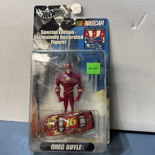 Hot Wheels Racing Justice League The Flash #16 Greg Biffle Nascar 1/64 - 第 2/10 張圖片