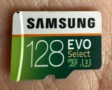 Samsung 128gb Micro SD Card Evo Select Memory Card With Full Size Adapter