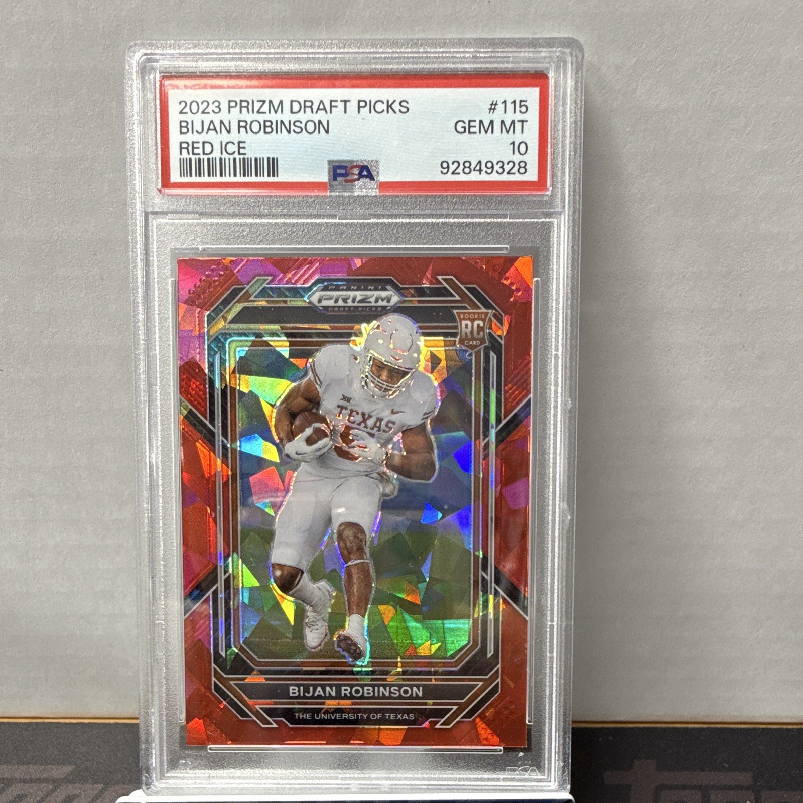 Bijan Robinson Panini Prizm Draft Picks #115 Red Ice