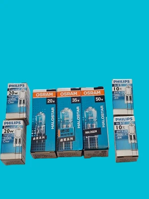 Philips Essential Osram Halostar G4 GY6.35 Halogen Bulbs 10w 20w 35w 50w