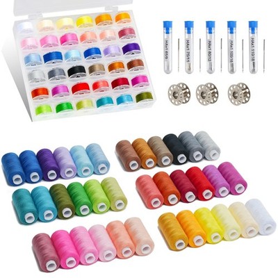 125 PCS Sewing Thread Assortment, 36 Colors 0.79 inches (2 cm) diameter, 36 