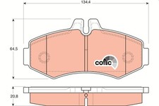 Bremsbelagsatz Vorne f&uuml;r Mercedes 638/2 Vito W638 96-03