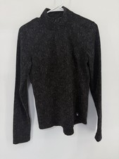 Spyder Jacket Women Small Black Outdoor Active Athletic Quarter Zip Pullover EUC