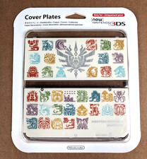 New Nintendo 3DS Kisekae Cover Plates - Monster Hunter 4 Ultimate White New