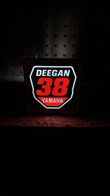 Haiden Deegan 38 LED Light Sign Yamaha Motocross Wall Decor Garage Gift MX