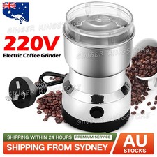 Electric Coffee Grinder Grinding Milling Bean Nut Spice Matte Blender 220V AU